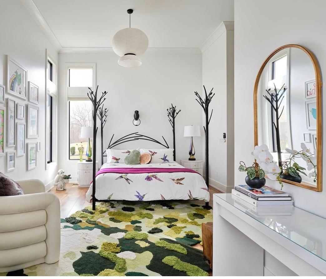 Architectural Digest Feature: Celebrity Couple Debby Ryan and Josh Dun's Sapling Bed from Urban Forge