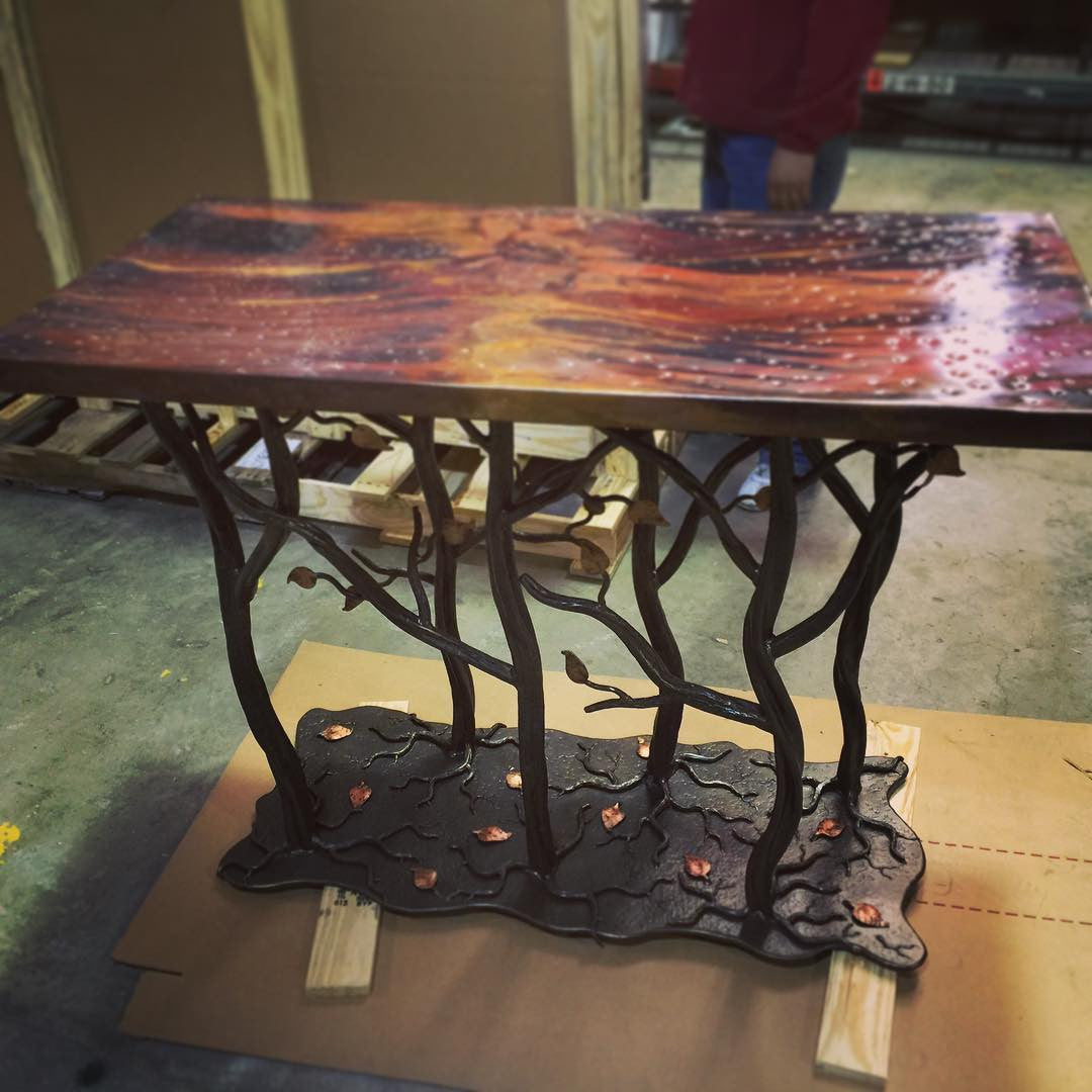 Custom Elm Springs Table
