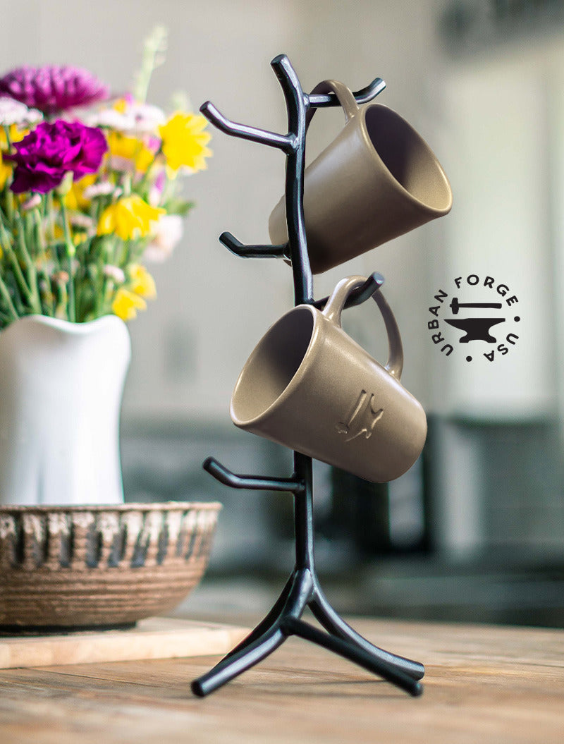 Twig Hand-Forged Mug Rack