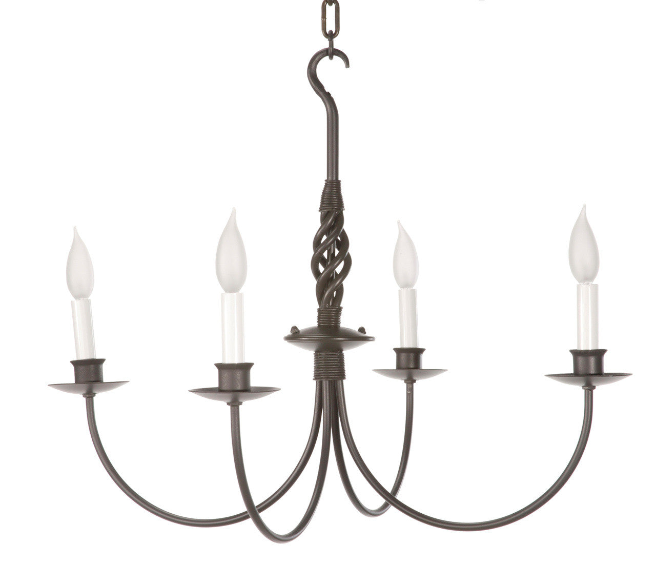Woven Hand-Forged Iron Chandelier
