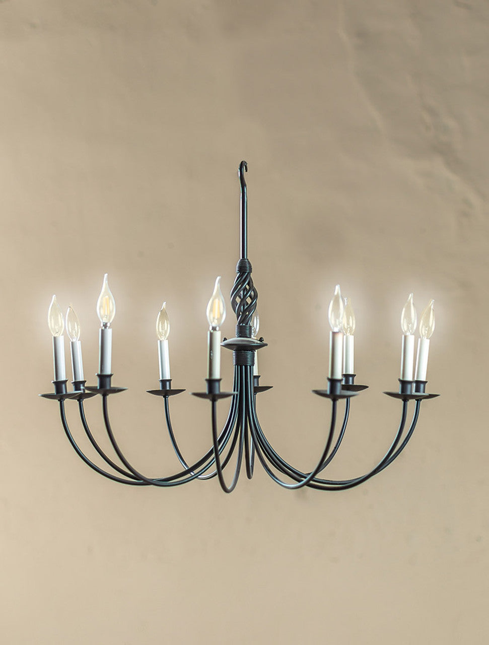 Woven Hand-Forged Iron Chandelier