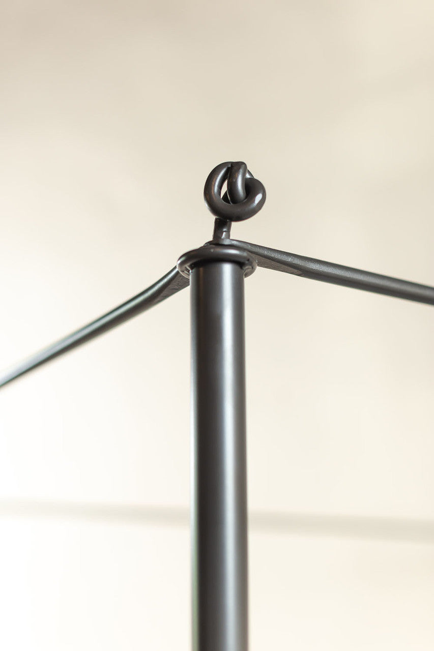 Urban Forge Rose Bud Wrought Iron Canopy Bed