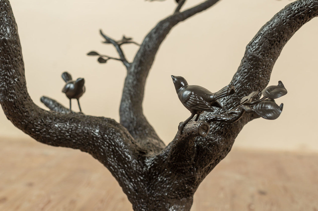 Urban Forge Tree of Life Dining Table With Wrought Iron Base