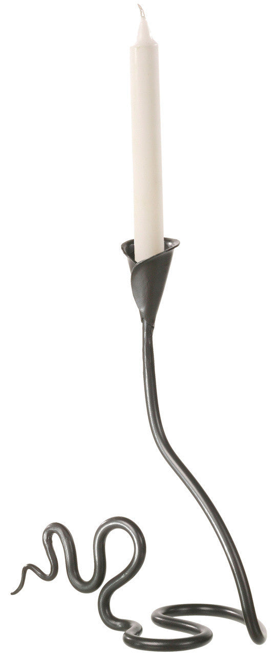 Urban Forge Ivy Wrought Iron Single Candle Holder
