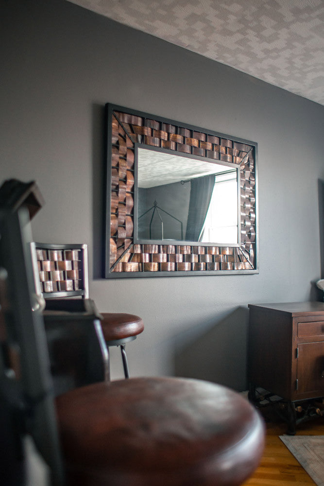 Urban Forge Westfork Iron Wall Mirror