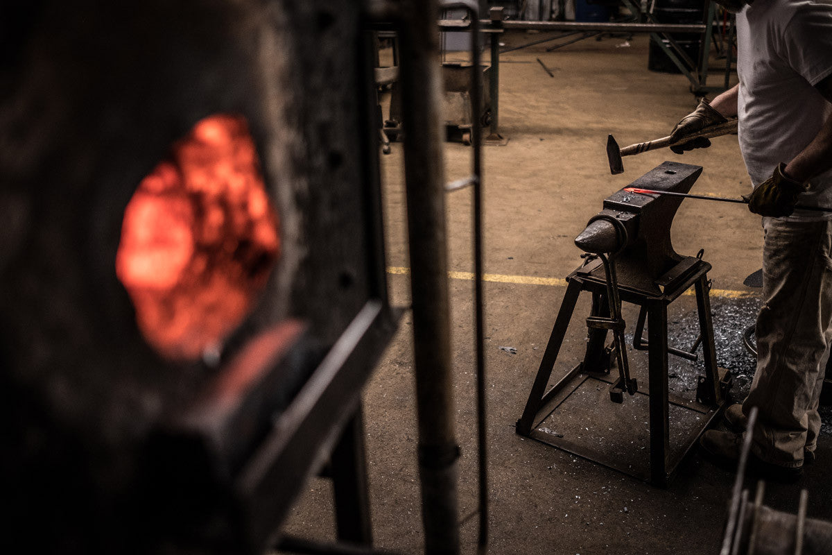 Urban Forge Evergreen Iron Stool