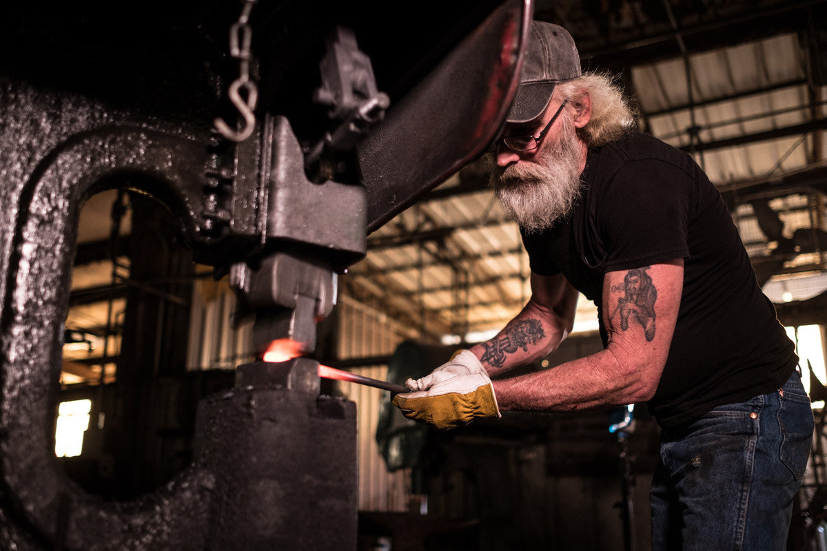 Urban Forge Driftwood Hand-Forged Iron Console Table