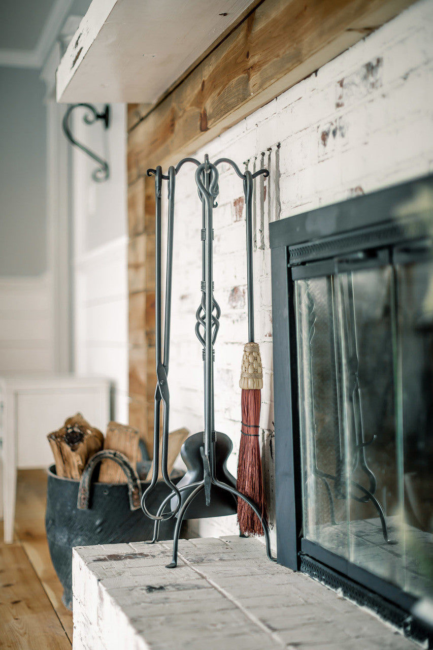 Urban Forge Woven Fireplace Tool Set - 5 Piece Set