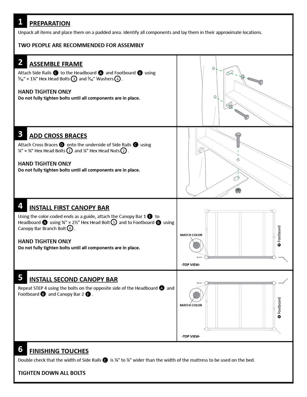 Urban Forge Forest Canopy Hand-Forged Iron Bed