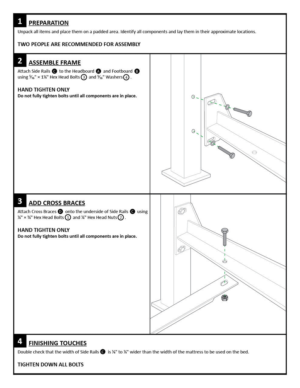 Urban Forge Windfall Wrought Iron Bed