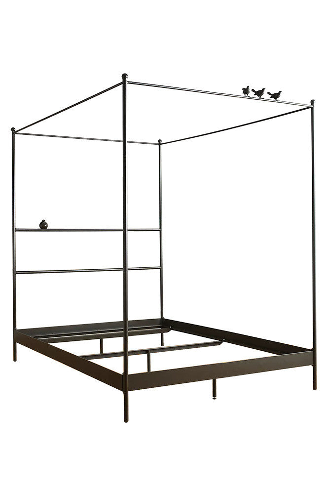 Urban Forge USA Bird on a Wire Wrought Iron Canopy Bed