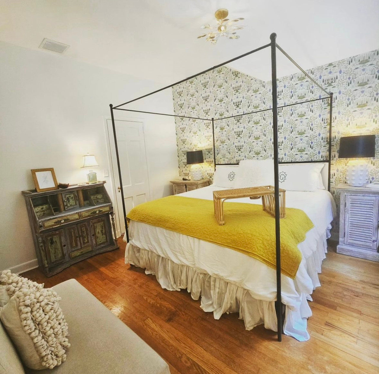 Corinth Iron Canopy Bed