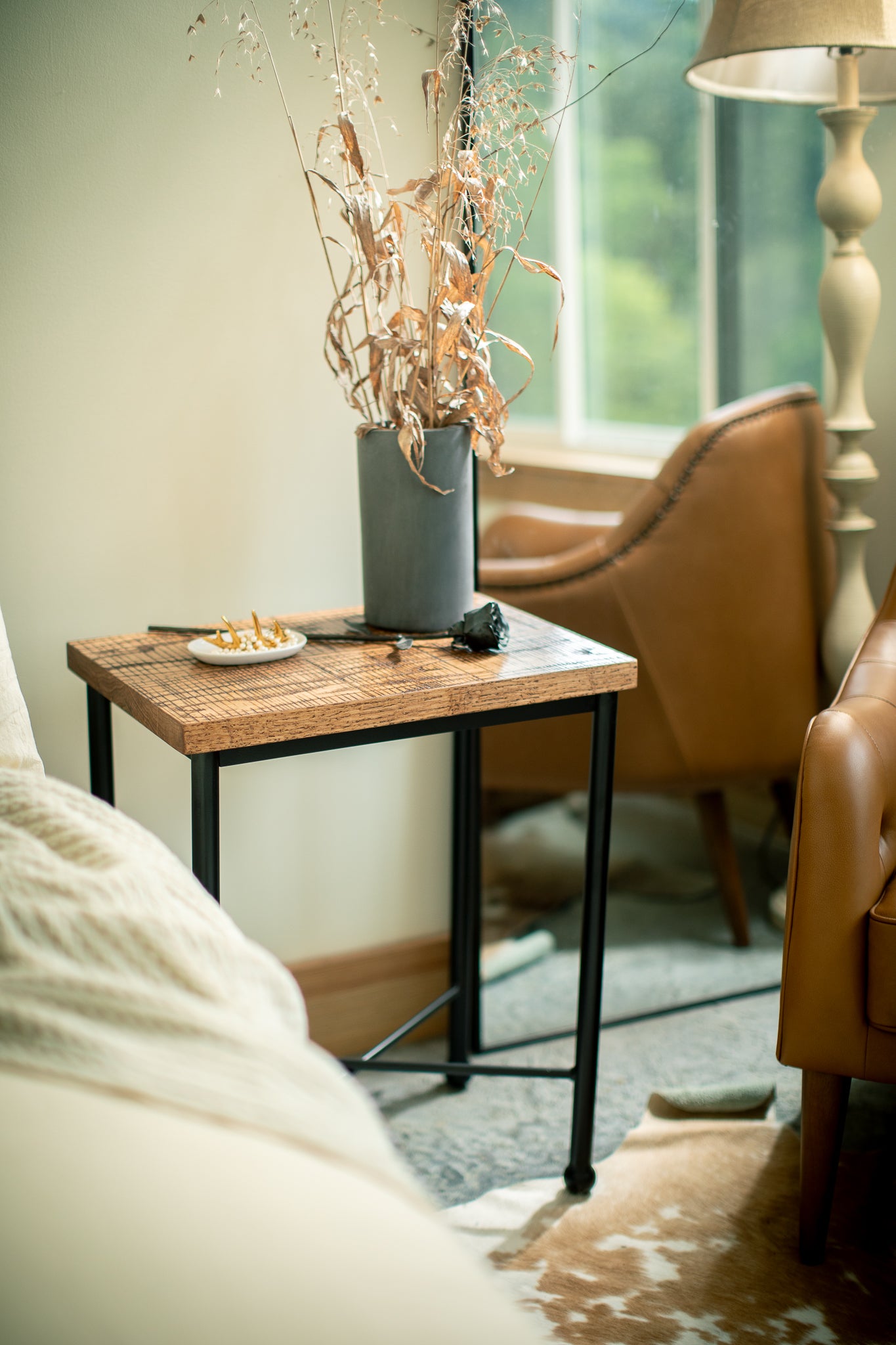 Corinth Iron Side Table