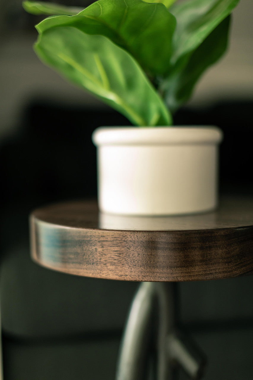 Urban Forge Driftwood Iron Accent Table