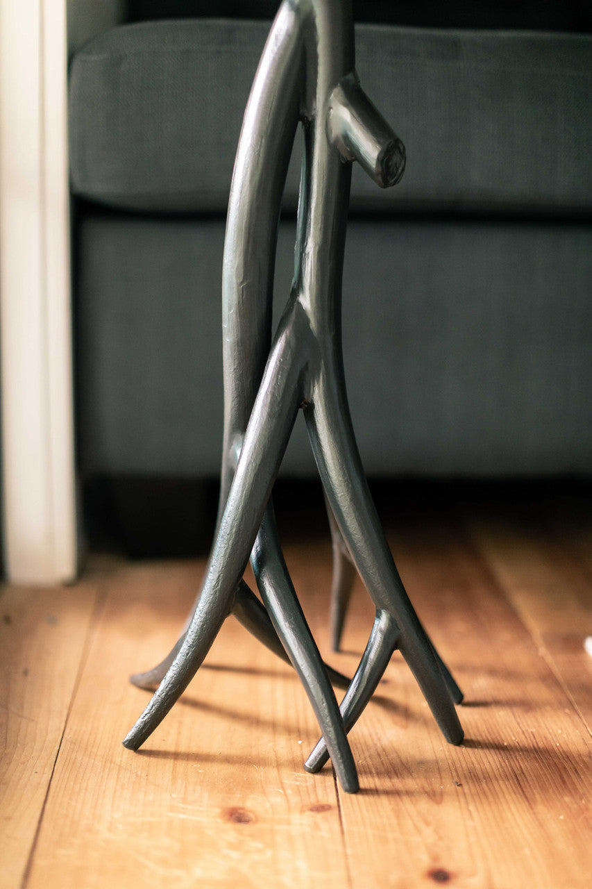Urban Forge Driftwood Iron Accent Table