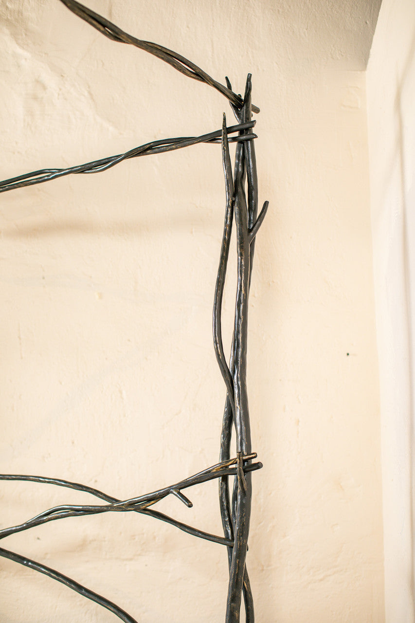 Urban Forge Driftwood Arbor Forged Iron Canopy Bed