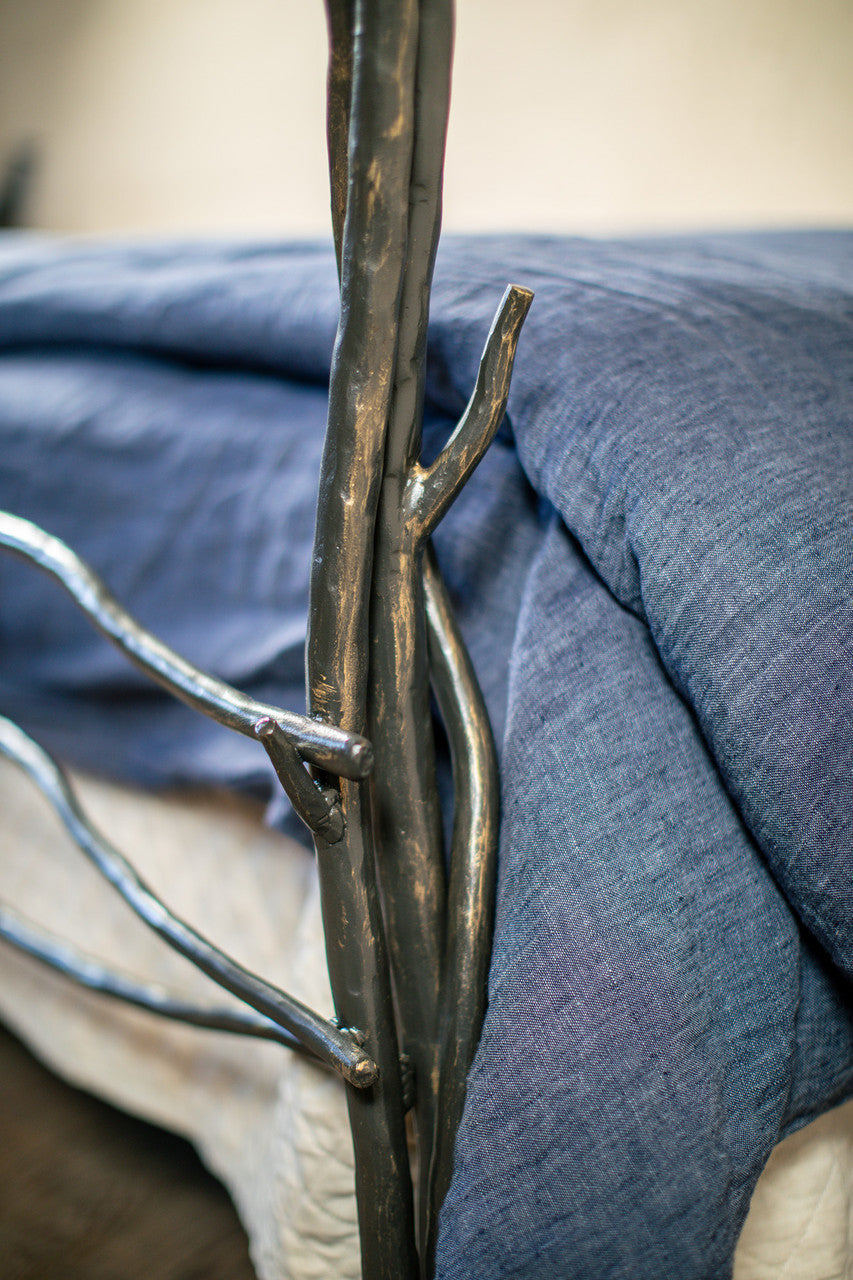 Urban Forge Driftwood Arbor Forged Iron Canopy Bed
