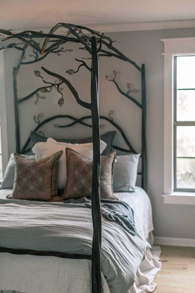 Urban Forge Elm Springs Wrought Iron Canopy Bed