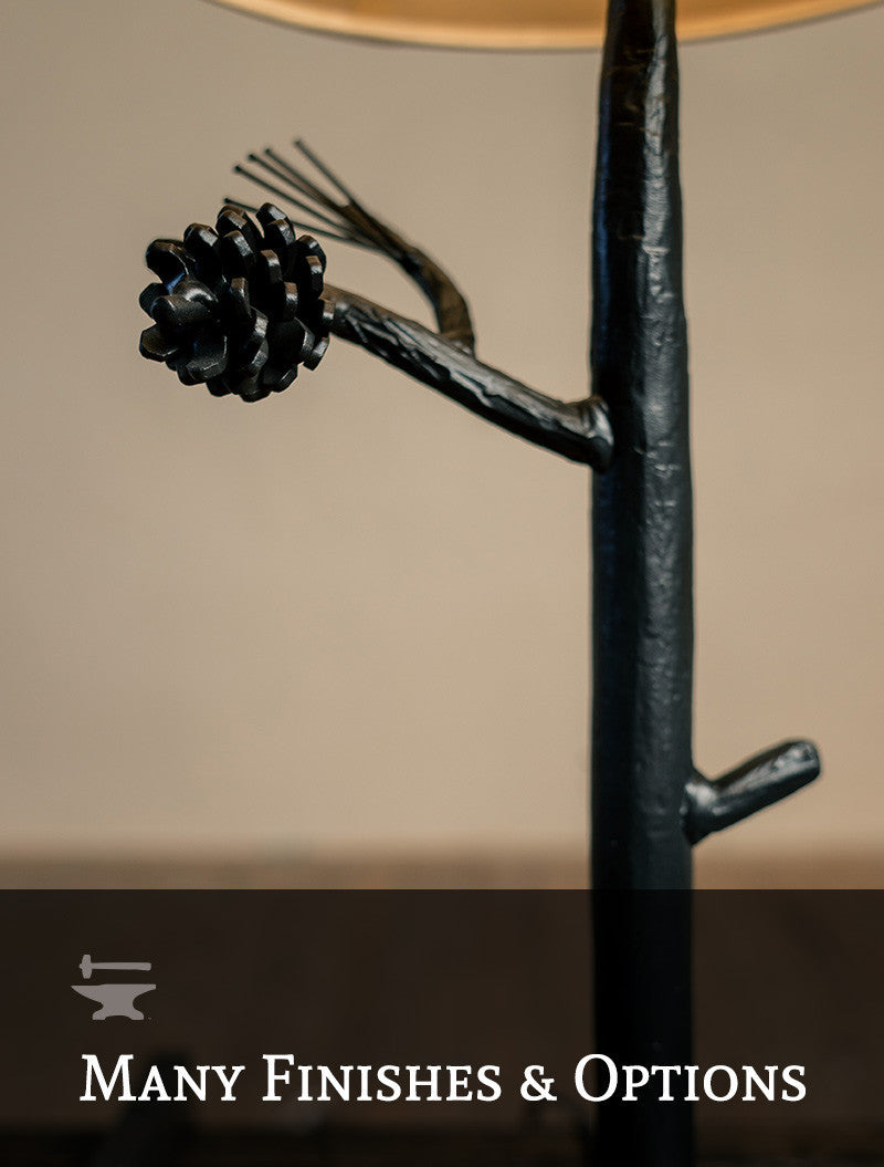 Urban Forge Evergreen Iron Table Lamp