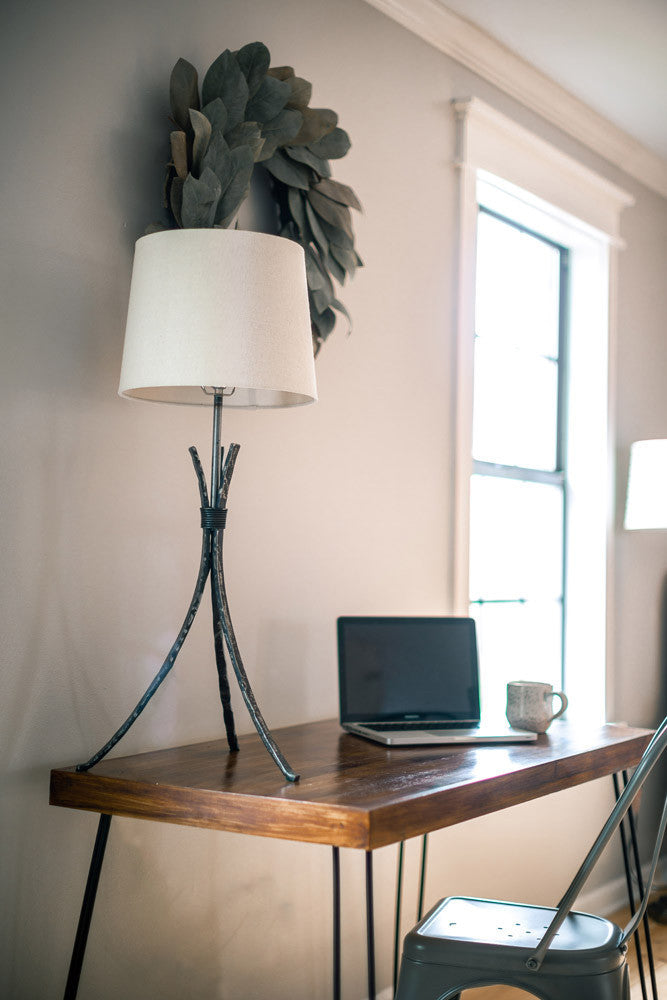 Urban Forge Meridian Iron Table Lamp
