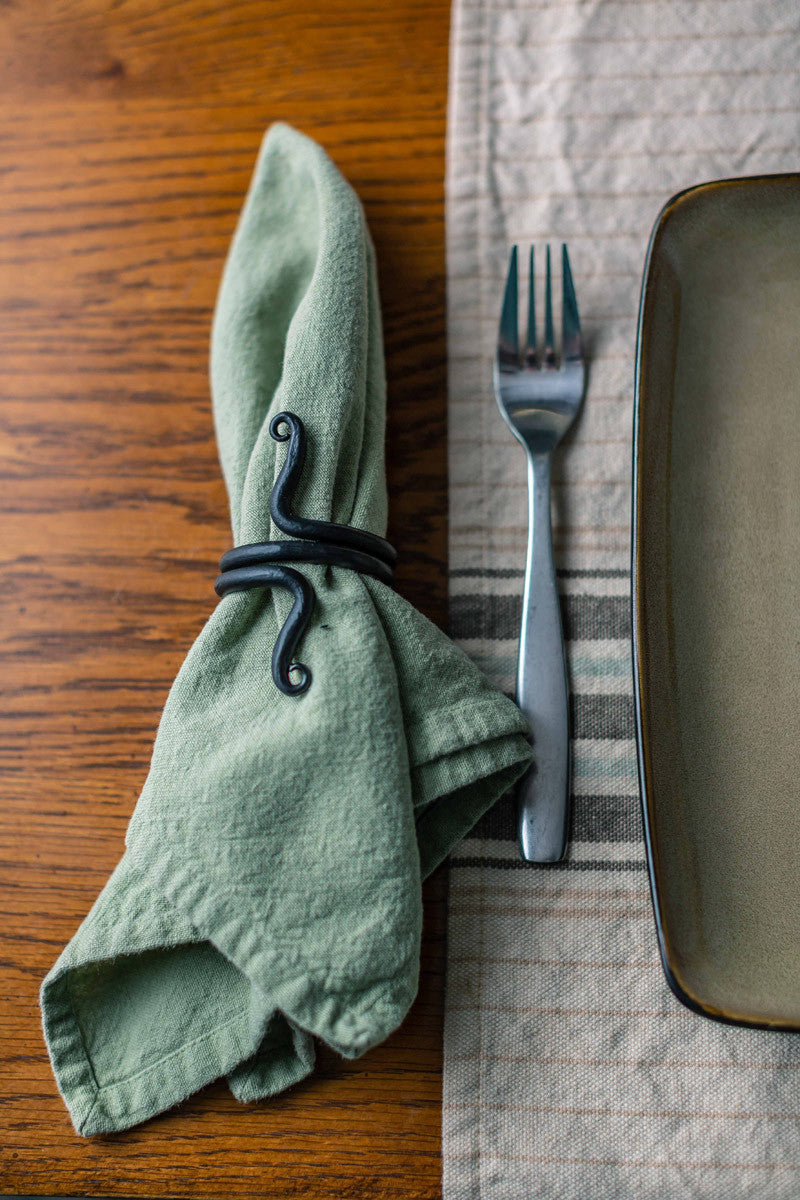 Urban Forge Spring Napkin Ring - Set of 4