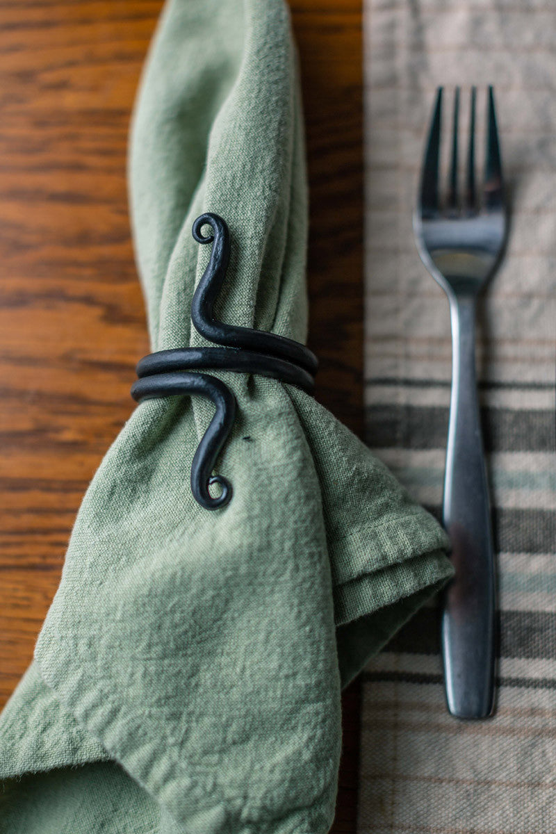 Urban Forge Spring Napkin Ring - Set of 4