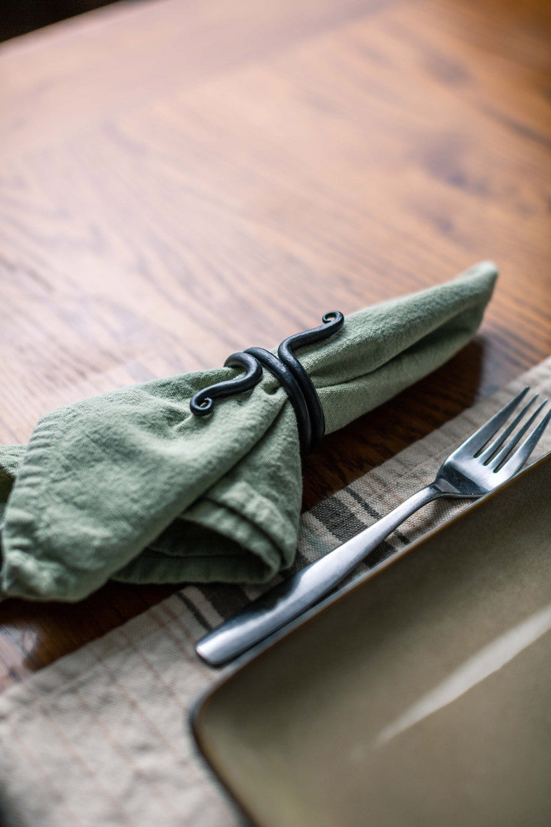 Urban Forge Spring Napkin Ring - Set of 4