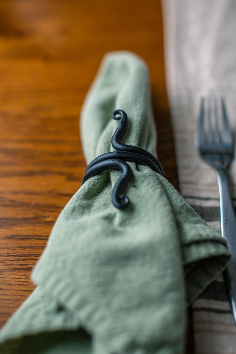 Urban Forge Spring Napkin Ring - Set of 4
