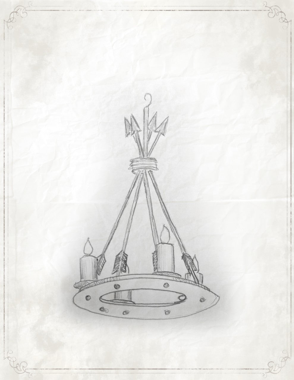 Custom Tribal Chandelier