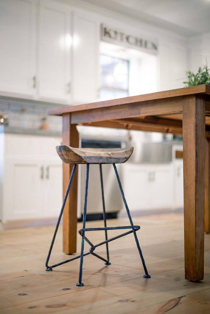 Urban Forge Twist Wrought Iron Stool