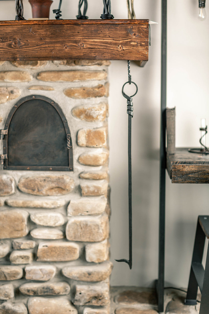 Urban Forge Square Loop Hand-Forged Fire Poker
