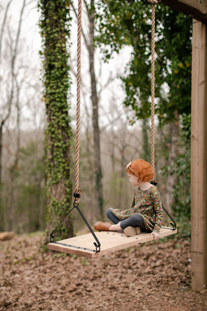 Urban Forge The 201 Swing with Oak Wood Planks