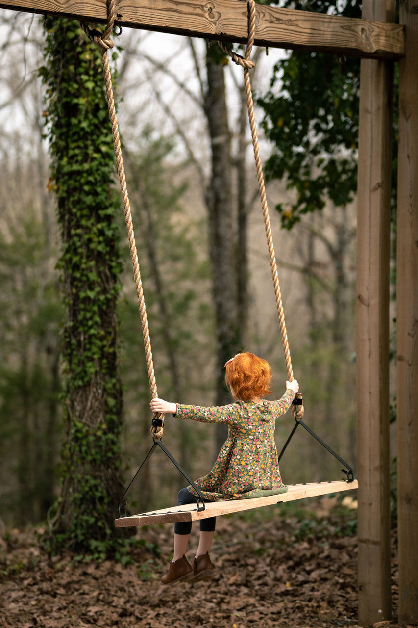 Urban Forge The 201 Swing with Oak Wood Planks