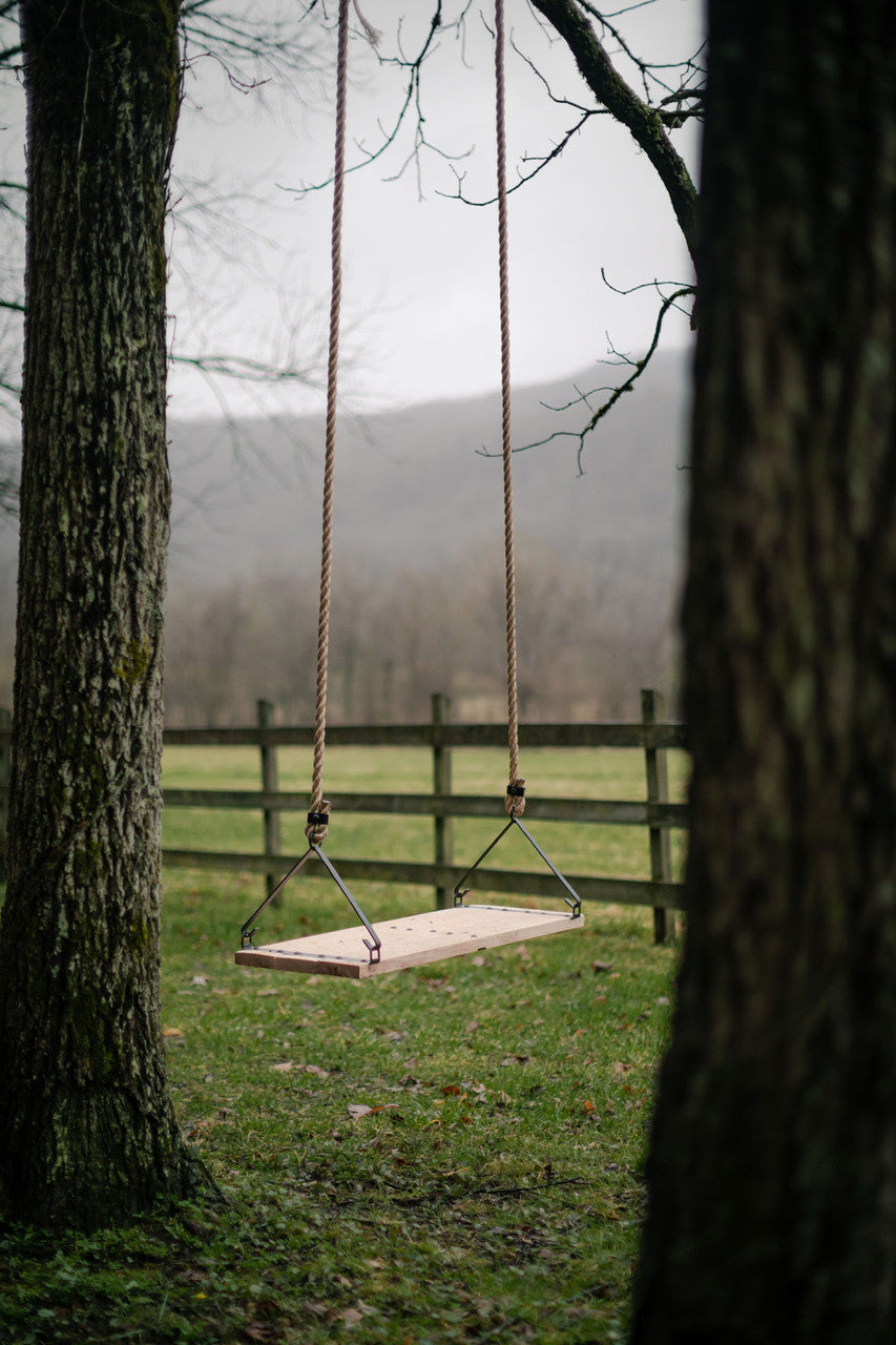 Urban Forge The 201 Swing with Oak Wood Planks