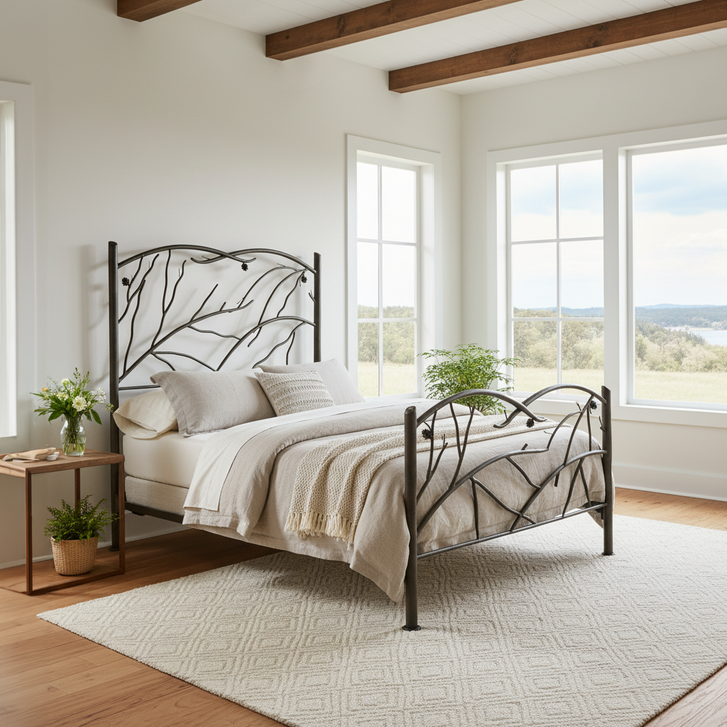 Evergreen Wrought Iron Bed