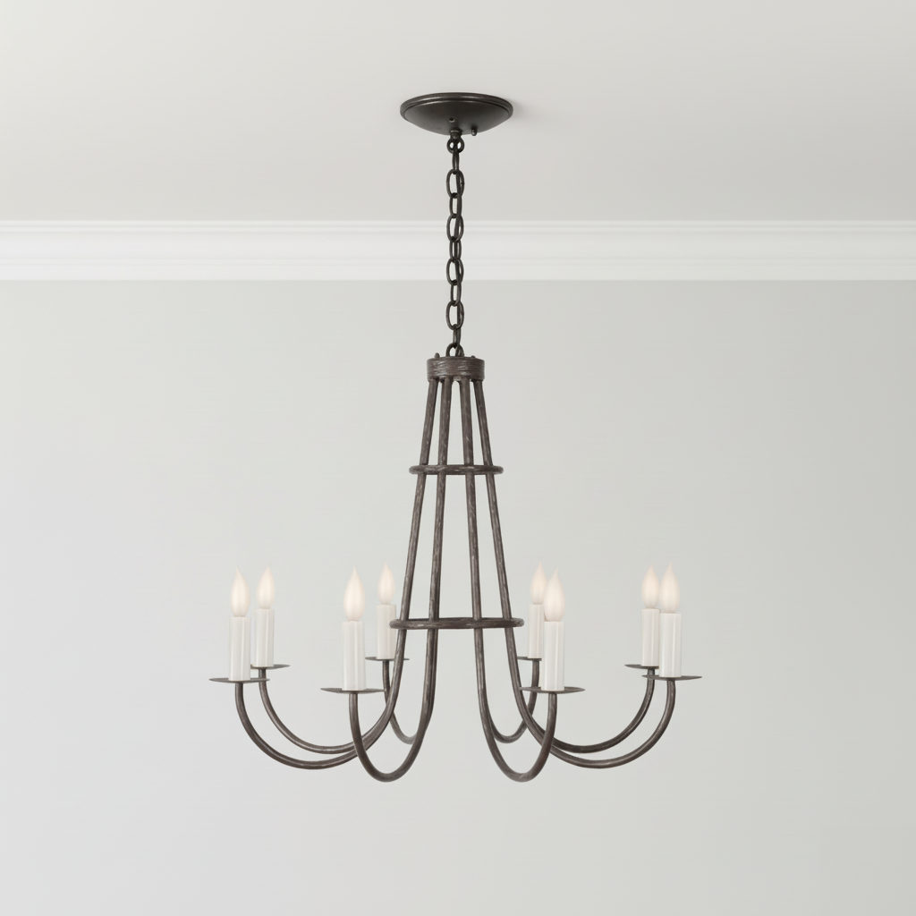 Huntington Iron Chandelier - 8 Arm