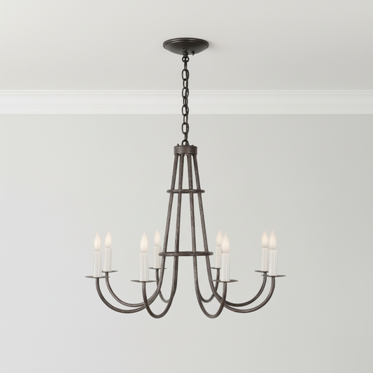 Huntington Iron Chandelier - 8 Arm