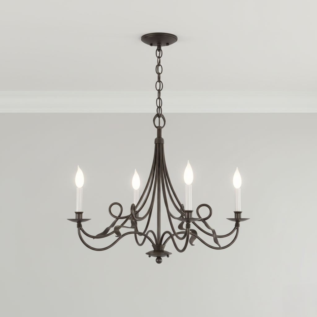 Jacksonport 4-Arm Iron Chandelier