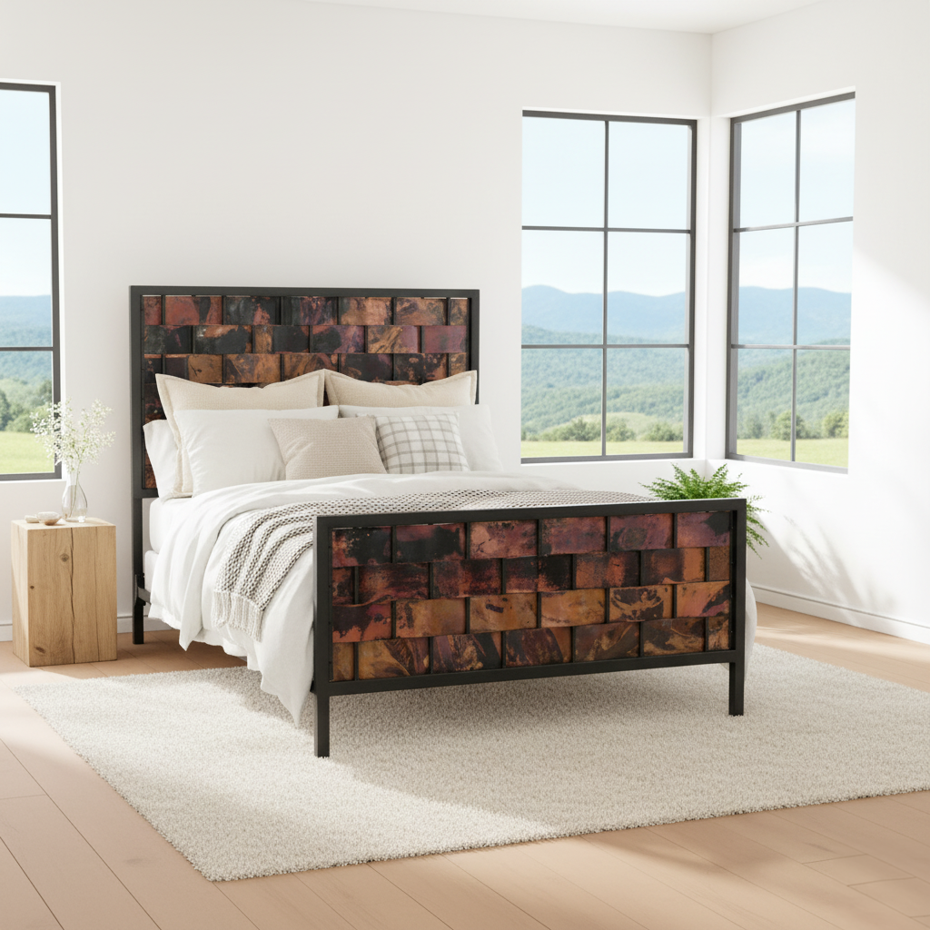 Westfork Iron and Hand Fired Copper Bed