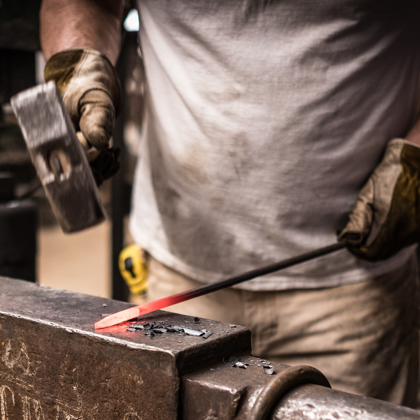 Bauxite Hand-Forged Iron Vase