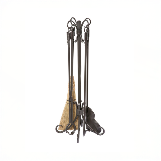 Urban Forge Delta Fireplace Tool Set - 5 Piece Set