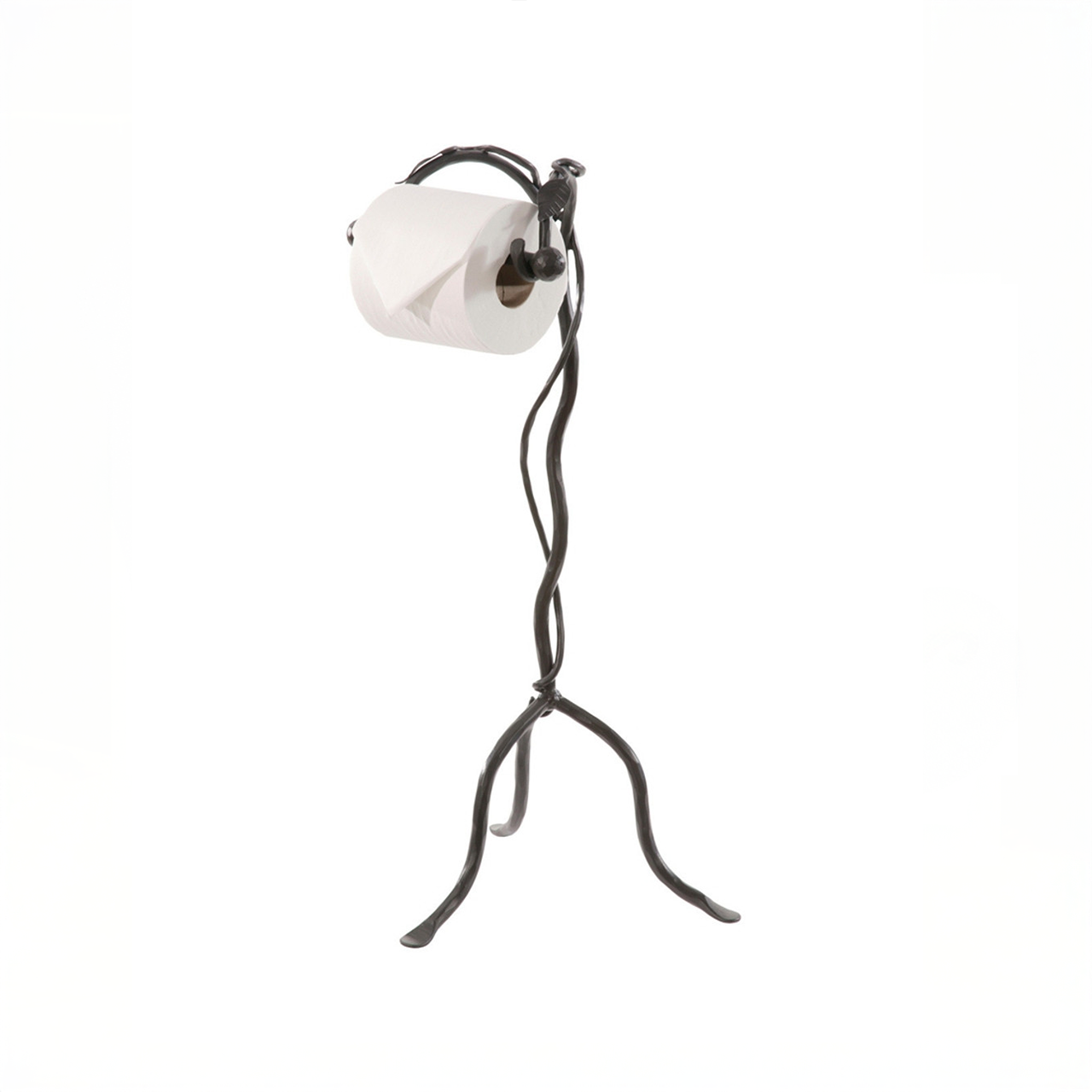 Urban Forge Evening Shade Standing Iron Toilet Tissue Holder