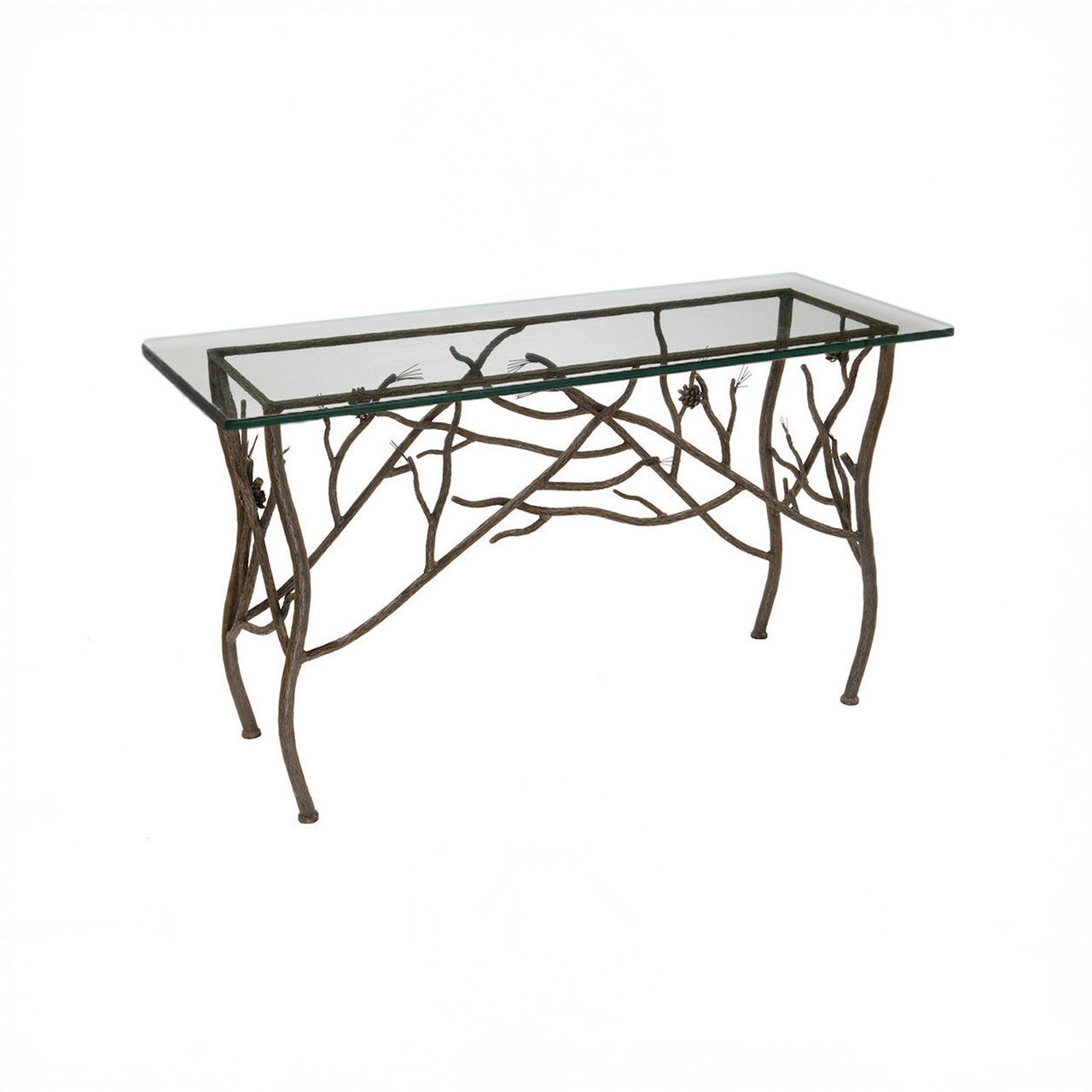 Urban Forge Evergreen Iron Console Table