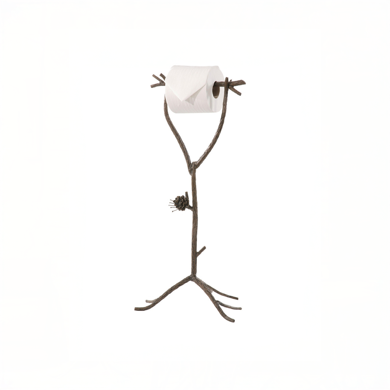 Urban Forge Evergreen Iron Standing Toilet Tissue Holder