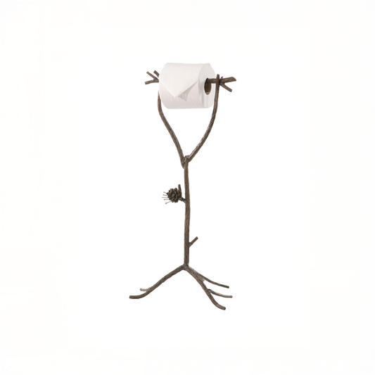 Urban Forge Evergreen Iron Standing Toilet Tissue Holder