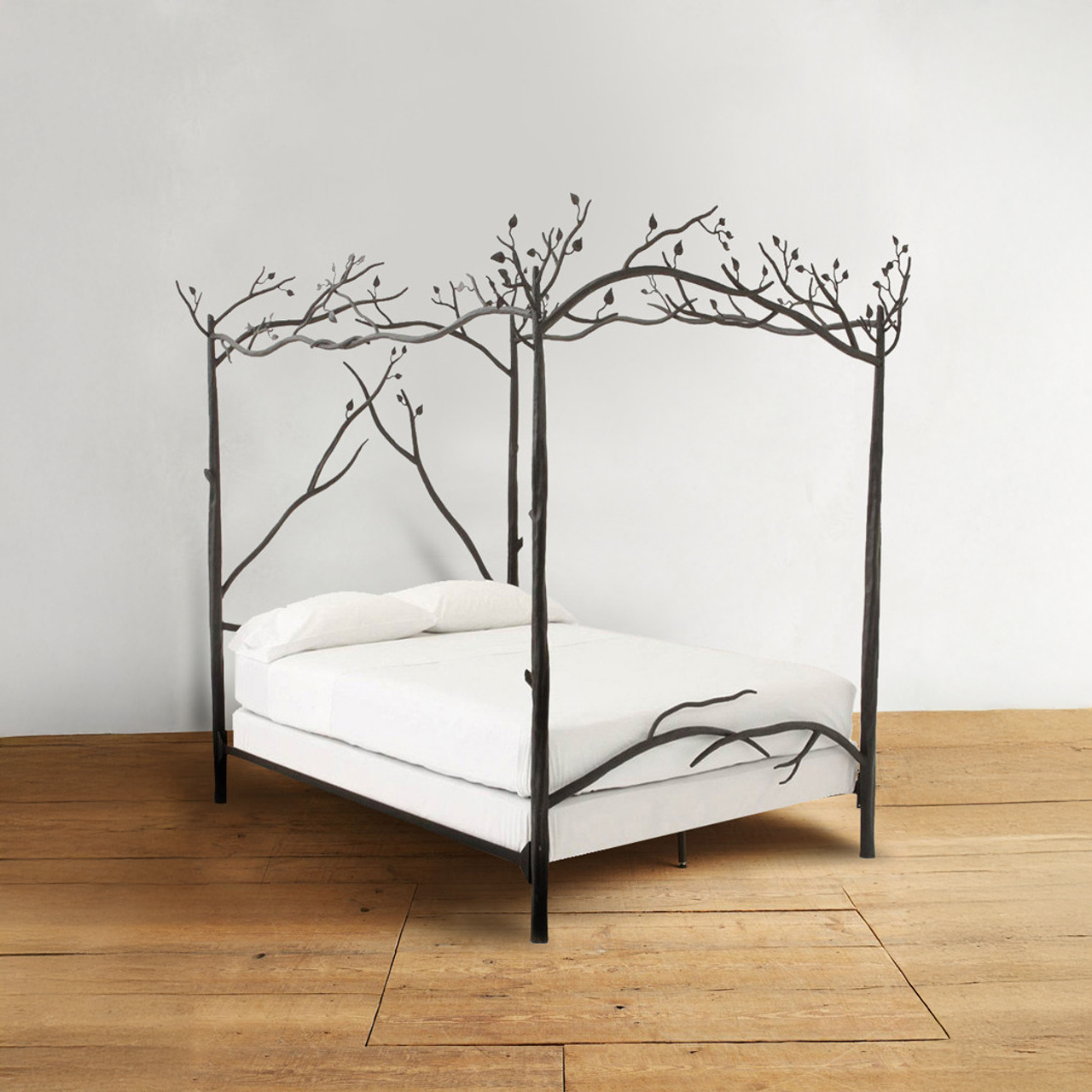 Urban Forge Forest Canopy Hand-Forged Iron Bed