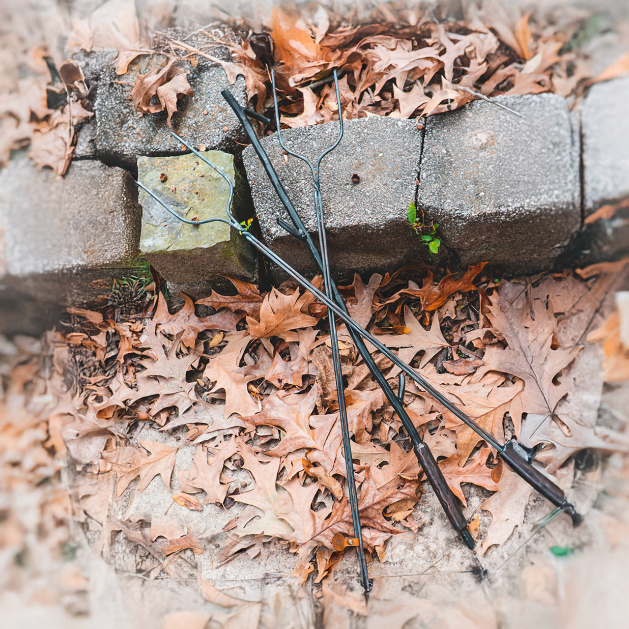 Urban Forge USA Hand Forged Fireplace Poker and Hot Dog Roasters Set