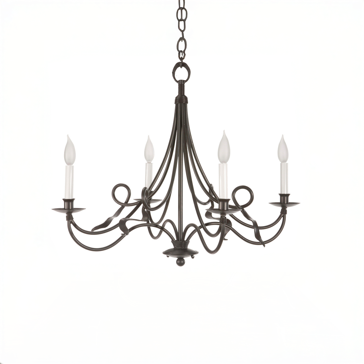Urban Forge Jacksonport 4 Arm Iron Chandelier