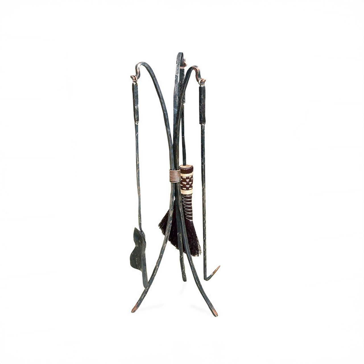 Urban Forge Meridian Standing Fireplace Tool Set - 3 Piece Set