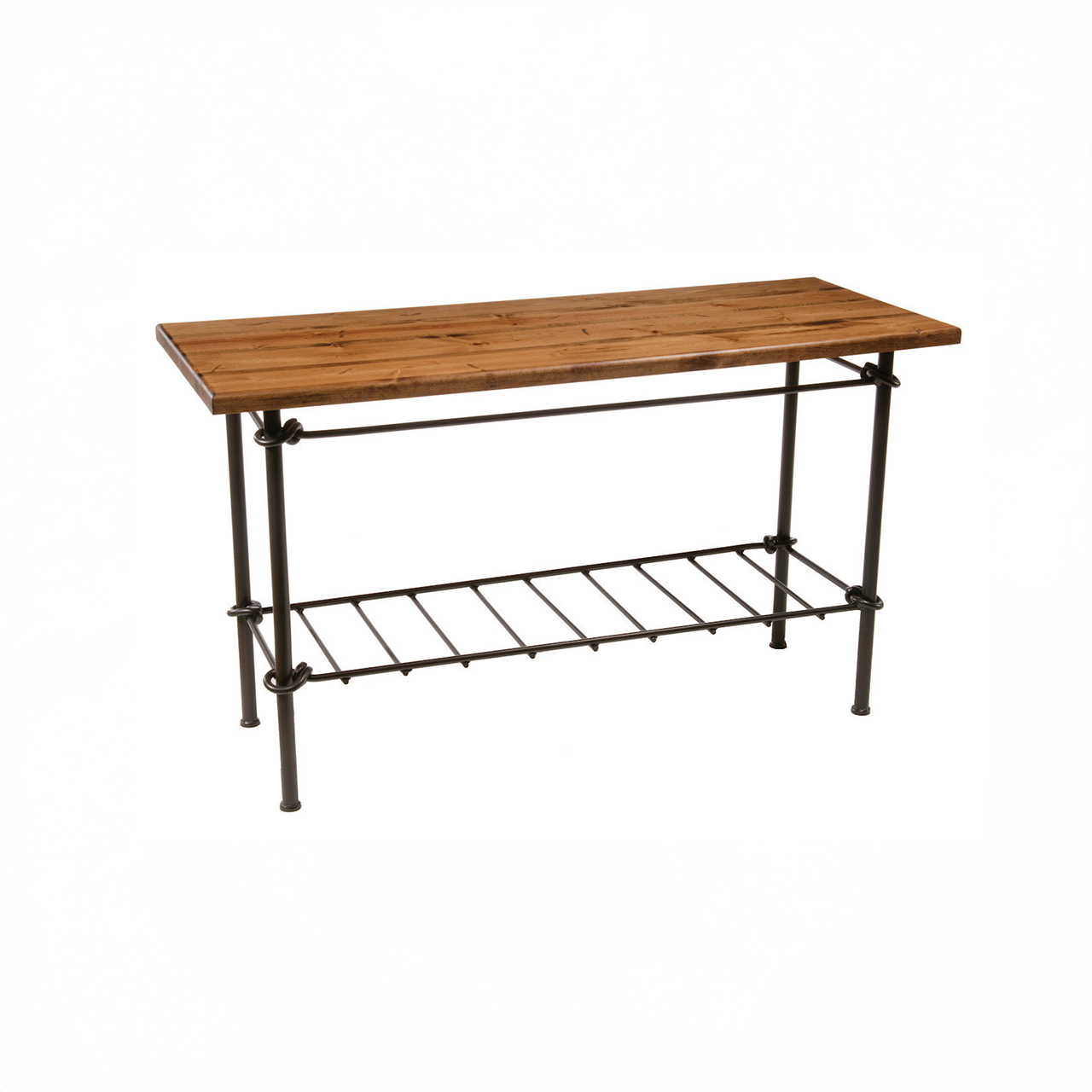 Urban Forge Rose Bud Iron Console Sofa Table